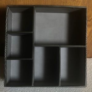 Black & Grey Desk Organizer Tray